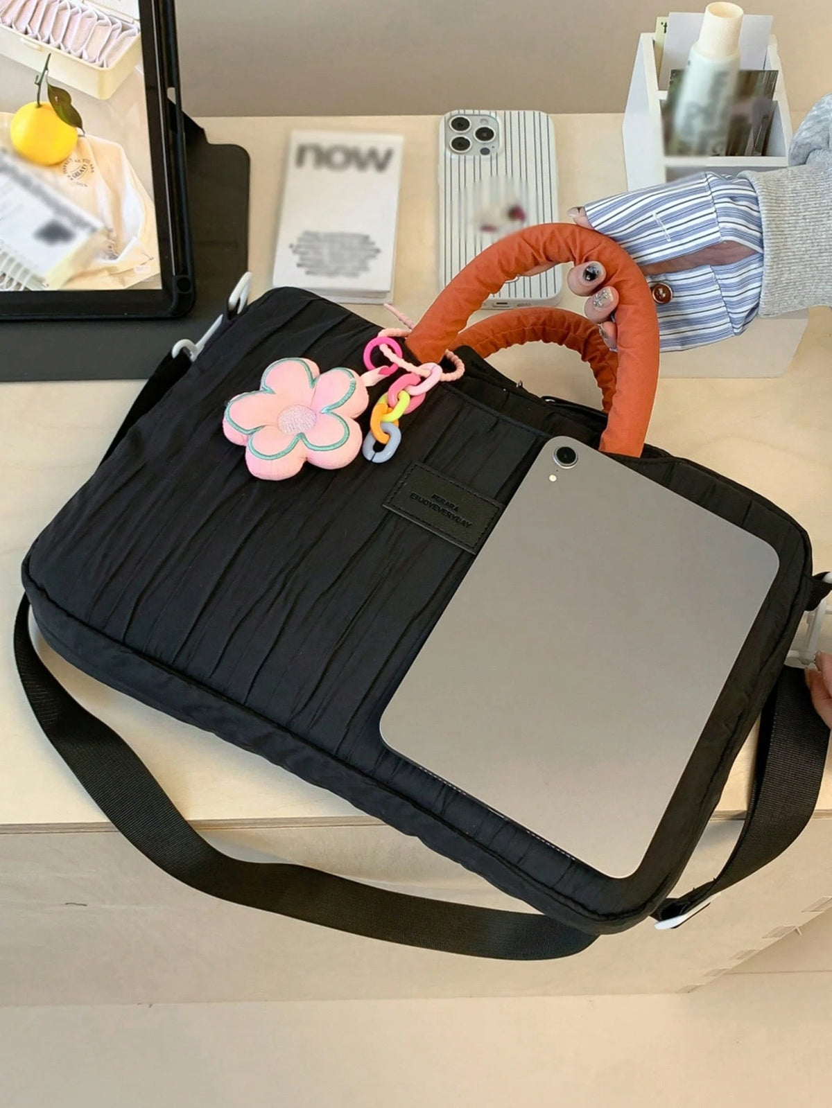 Shockproof Padded Laptop Carrying Bag, Large Capacity Lightweight Tablet Bag, Suitable For 11/13/14/15.6 Inch Laptop Shockproof Sleeve. Suitable For Students, Middle School Students, High School Stude