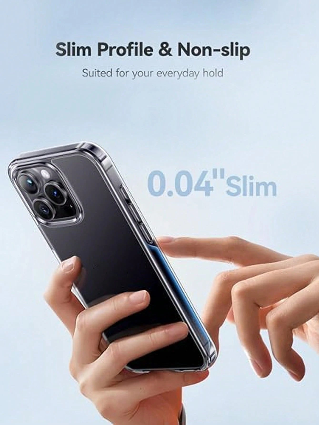 Shockproof Solid Color Material Mkeke Transparent 16 Pro Max Case [Non-Yellowing] [Military-Grade Drop Protection] Shock-Resistant Protective Clear Case Compatible With Apple 16 Pro Max 6.9 Inch 2024