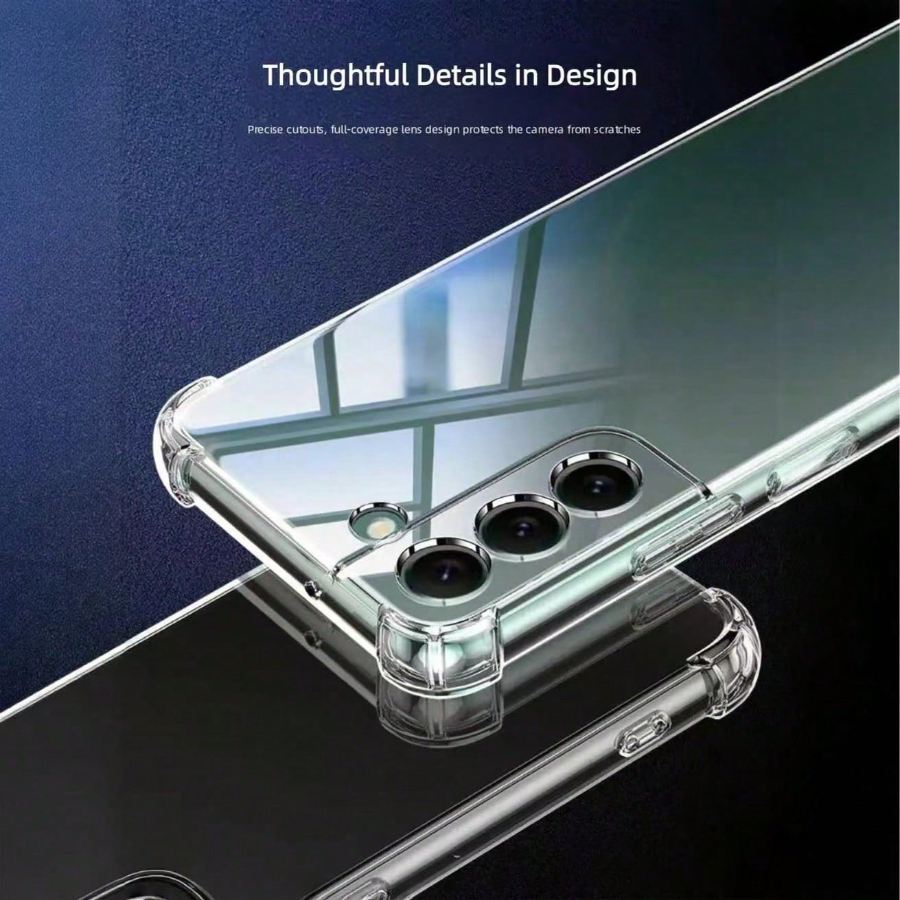 Shockproof Transparent Silicone Phone Case, Anti-Drop Air Cushion Shell For Series Phones, 1pc Transparent Airbag Phone Case, Suitable As Spring Gift, Birthday Party Favor; International Version, Non