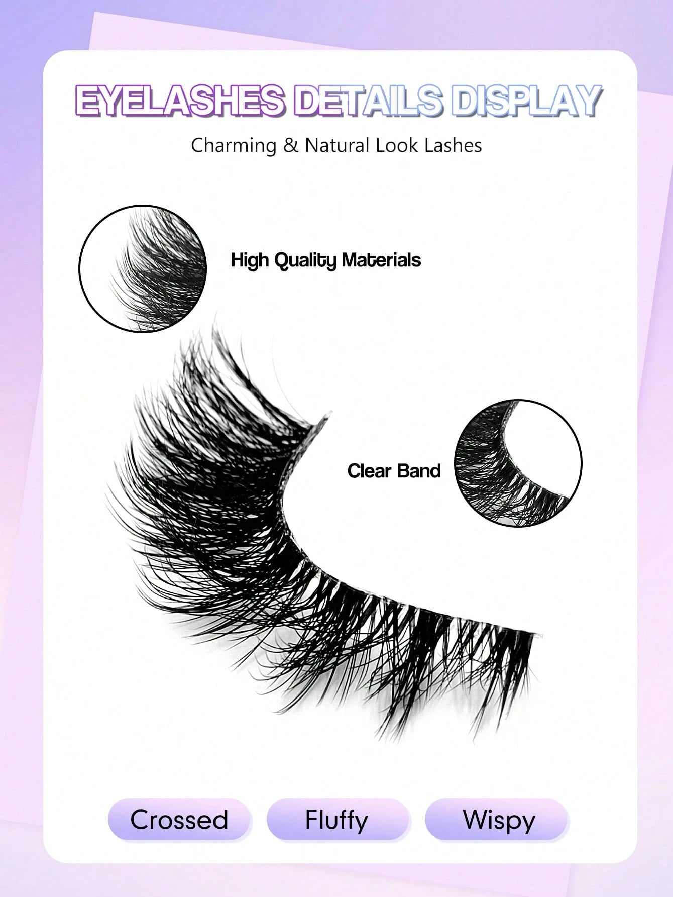 Sibeuna 7 Pairs Natural Lashes Clear Band Cat Eye Lashes Faux Mink Eyelashes Full Strip Lashes,For Daily Style Eye Makeup,For Beginners Easy To Use Salon-Quality Long-Lasting False Eyelash Extensions