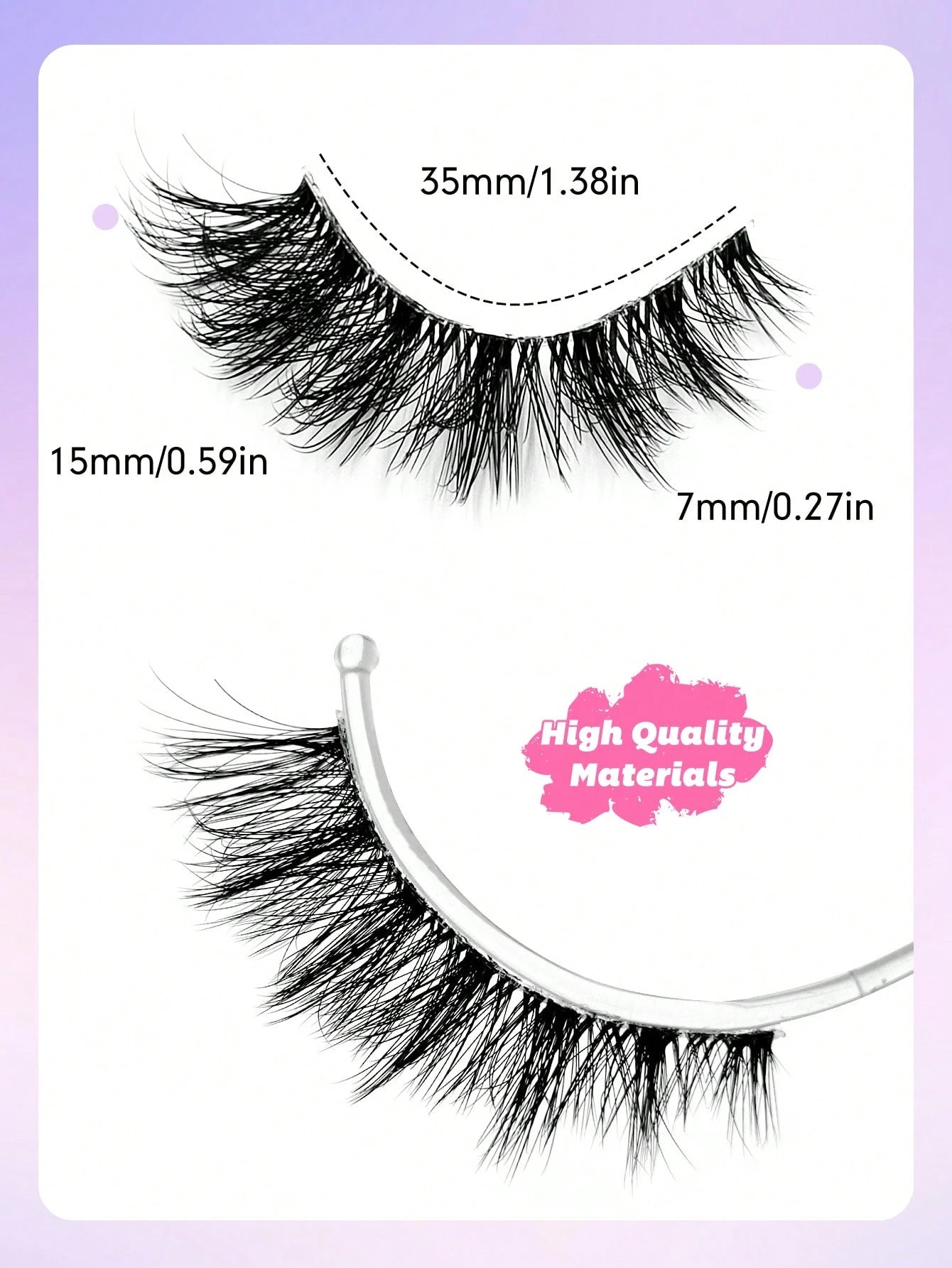 Sibeuna 7 Pairs Natural Lashes Clear Band Cat Eye Lashes Faux Mink Eyelashes Full Strip Lashes,For Daily Style Eye Makeup,For Beginners Easy To Use Salon-Quality Long-Lasting False Eyelash Extensions