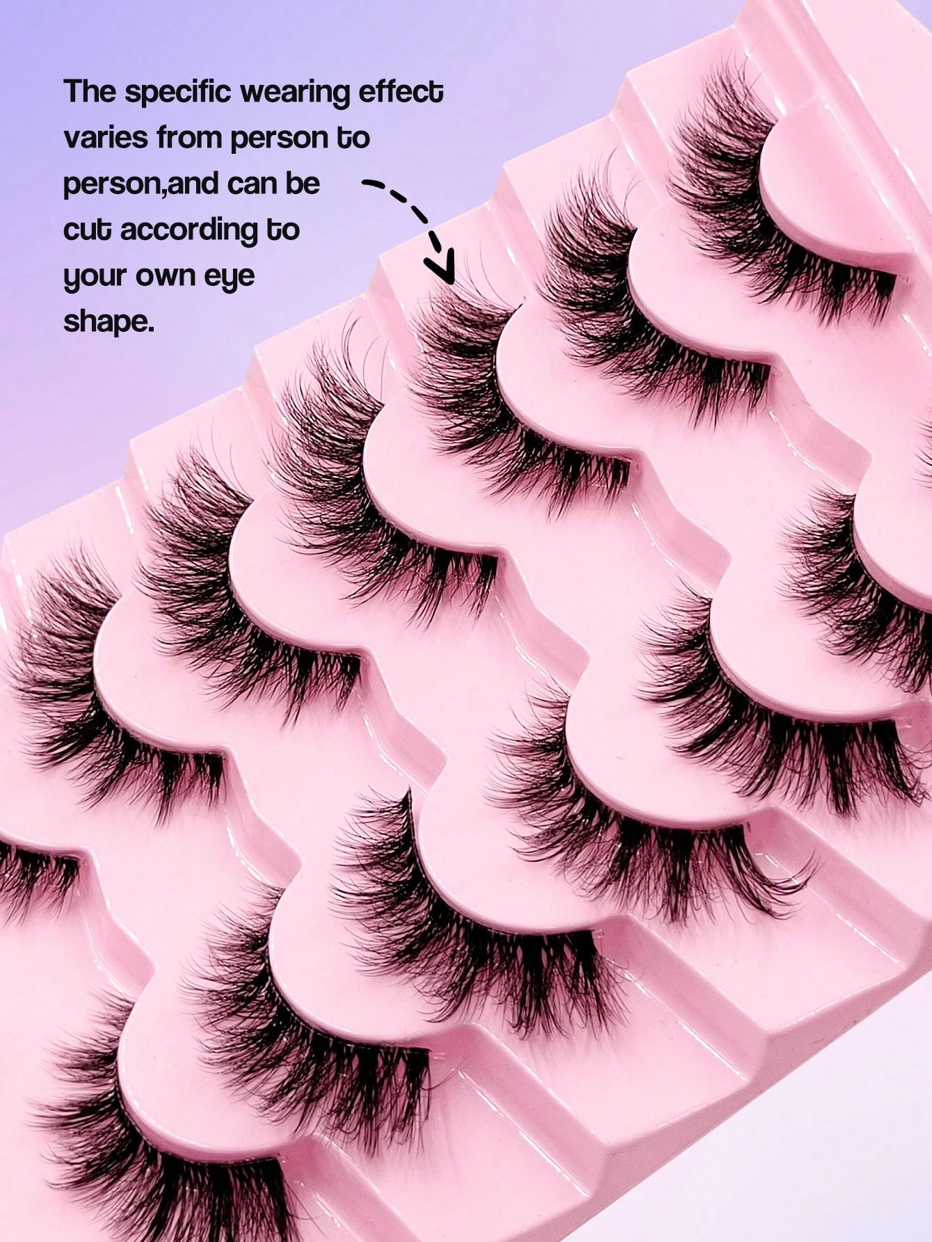 Sibeuna 7 Pairs Natural Lashes Clear Band Cat Eye Lashes Faux Mink Eyelashes Full Strip Lashes,For Daily Style Eye Makeup,For Beginners Easy To Use Salon-Quality Long-Lasting False Eyelash Extensions