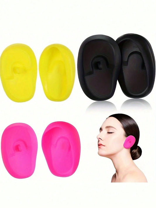 Silicone Ear Protectors For Hair Dyeing And Washing- Professional Salon And Home Use, Waterproof Earmuffs, Reusable Hair Dye Earmuffs, Unisex Hair Care Tools And Accessories