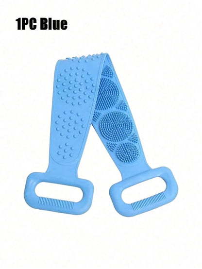Silicone Exfoliating Bath Brush, Non-Slip Handle, Reusable, Suitable For All Ages And Genders, Easy To Hang And Clean, Ideal For Bathing, Spa Treatments And Daily Skincare