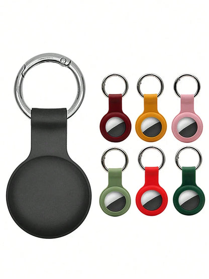Silicone Protective Case For Airtag Locator/Pet Tracker/Anti-Loss Device/Keychain, Soft/Waterproof Case