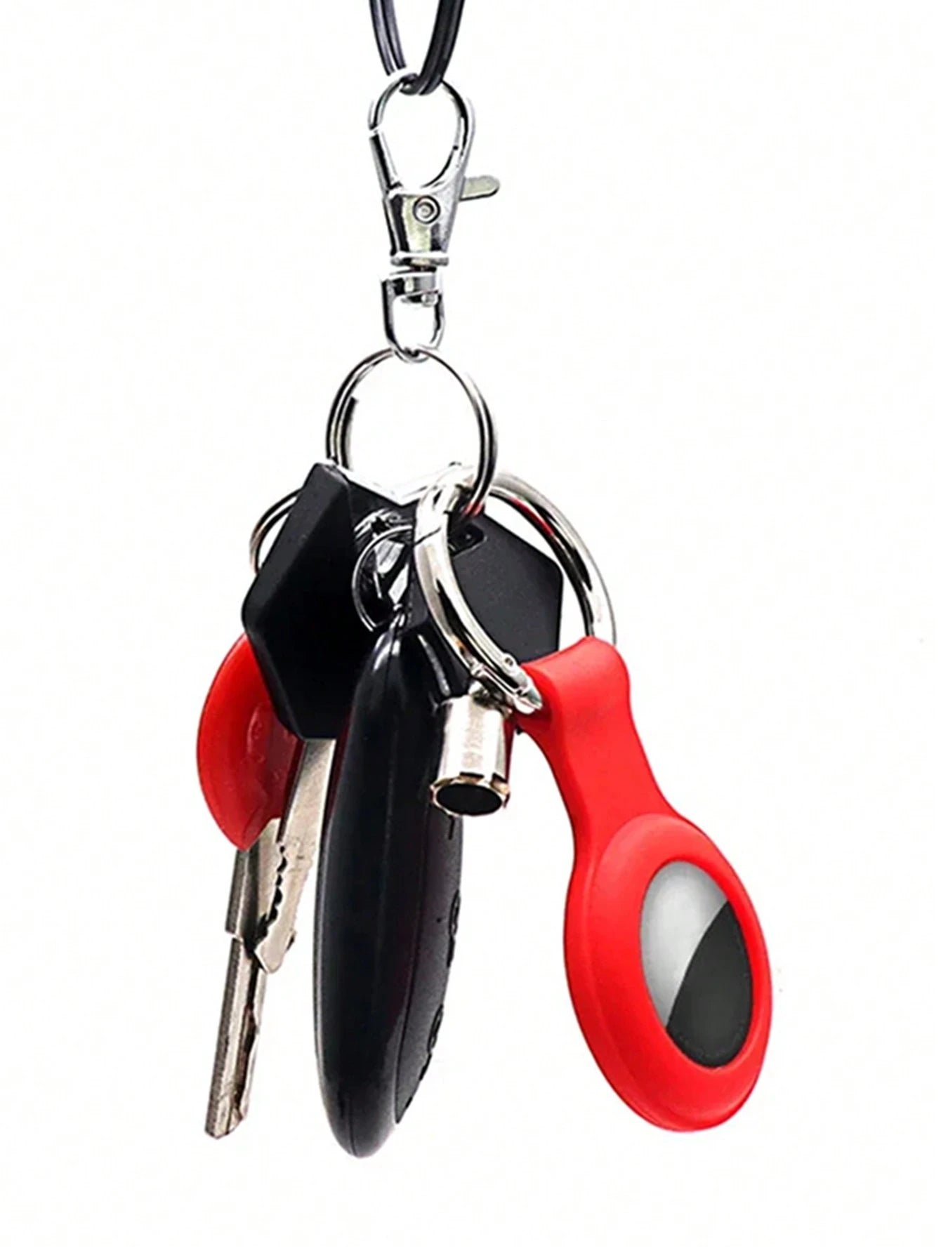 Silicone Protective Case For Airtag Locator/Pet Tracker/Anti-Loss Device/Keychain, Soft/Waterproof Case