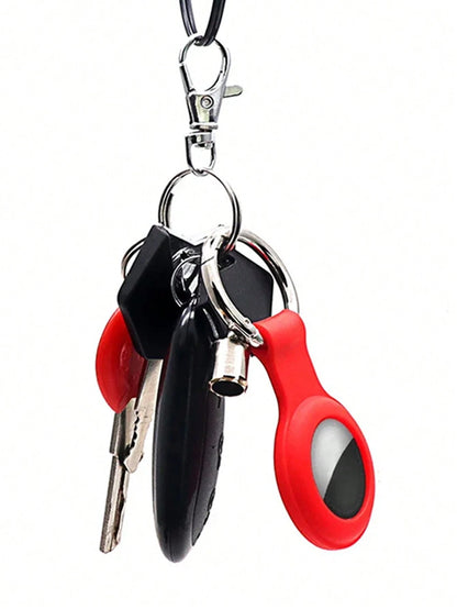 Silicone Protective Case For Airtag Locator/Pet Tracker/Anti-Loss Device/Keychain, Soft/Waterproof Case