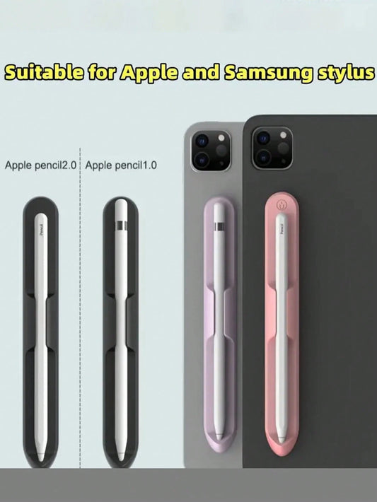 Silicone Protective Case For Tablet Stylus Pen, Silicone Tablet Stylus Pen Holder Slot, Compatible With Apple Pencil Pro Or 1st/2nd Gen, Galaxy Tab S6 Lite S7 FE S8 S9 S10 Ultra, Tablet Accessories
