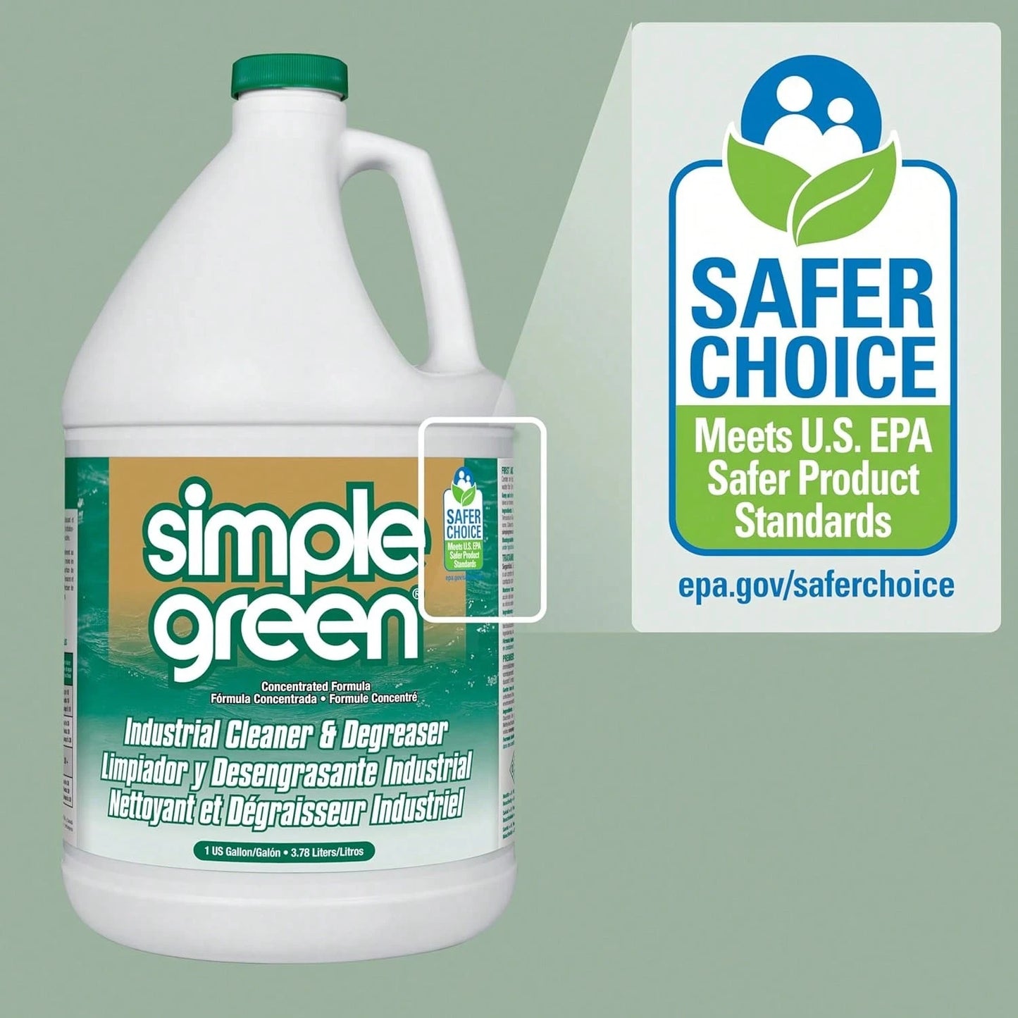 Simple Green Industrial Cleaner And Degreaser, 128 Oz. (13005)