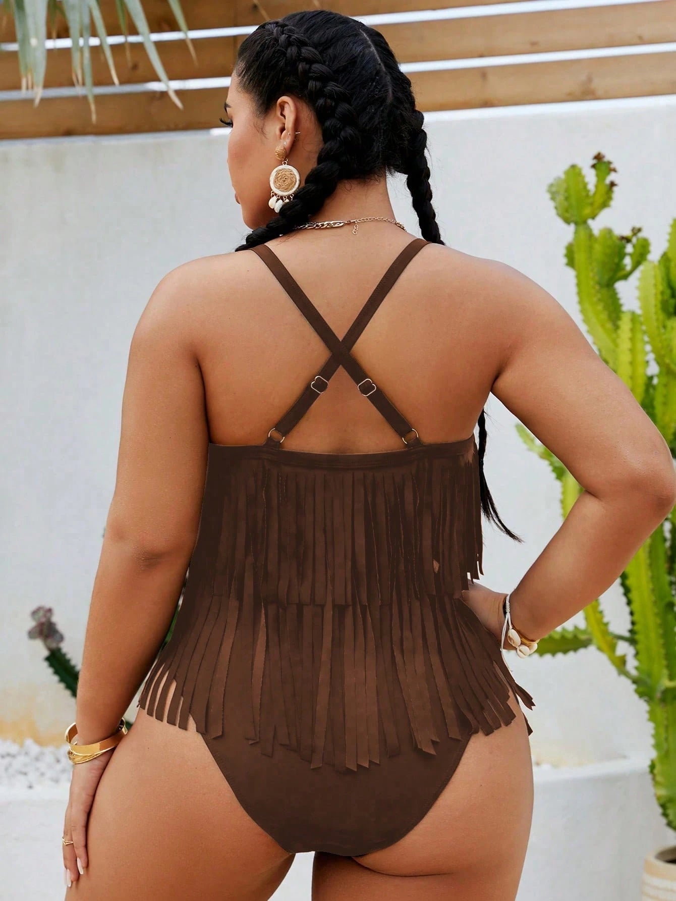 Slaydiva 2026 New Summer Beach Vacation Colorful Leopard Print Animal Pattern Music Festival Party Tassel Plus Size Romper