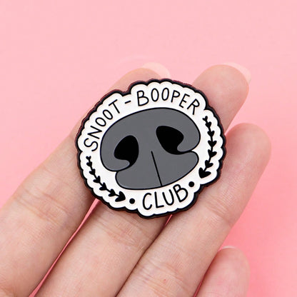 Snoot-Booper Club Enamel Pins Cartoon Animals Dog Nose Brooch Badge On Backpack Lapel Pin Costume Accessories Fashion Jewelry Gifts Christmas