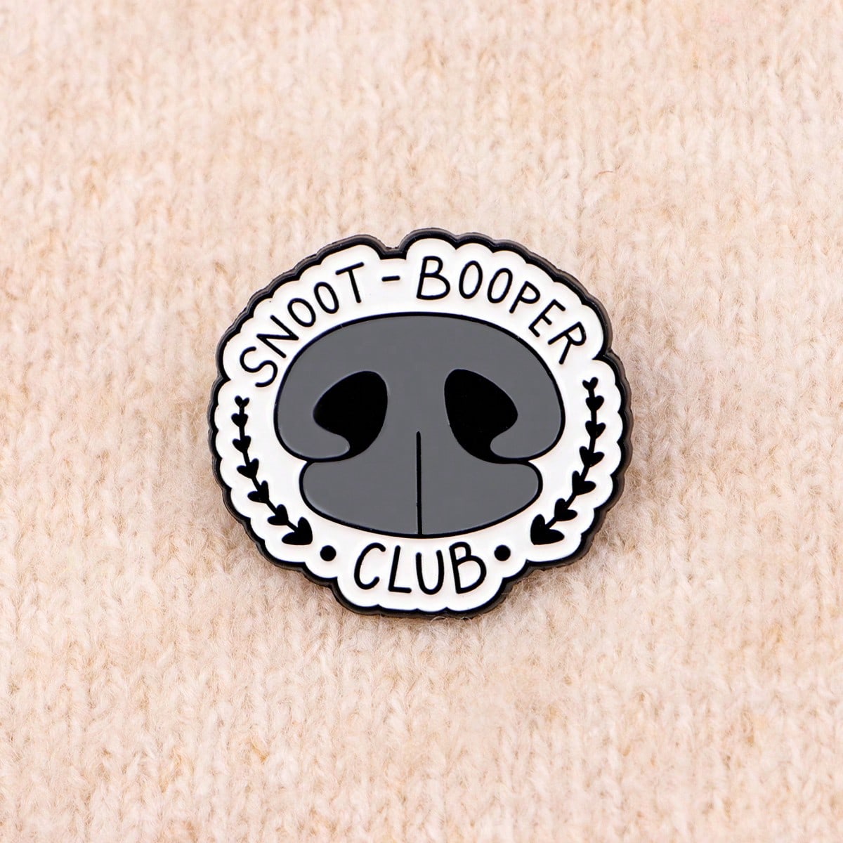 Snoot-Booper Club Enamel Pins Cartoon Animals Dog Nose Brooch Badge On Backpack Lapel Pin Costume Accessories Fashion Jewelry Gifts Christmas