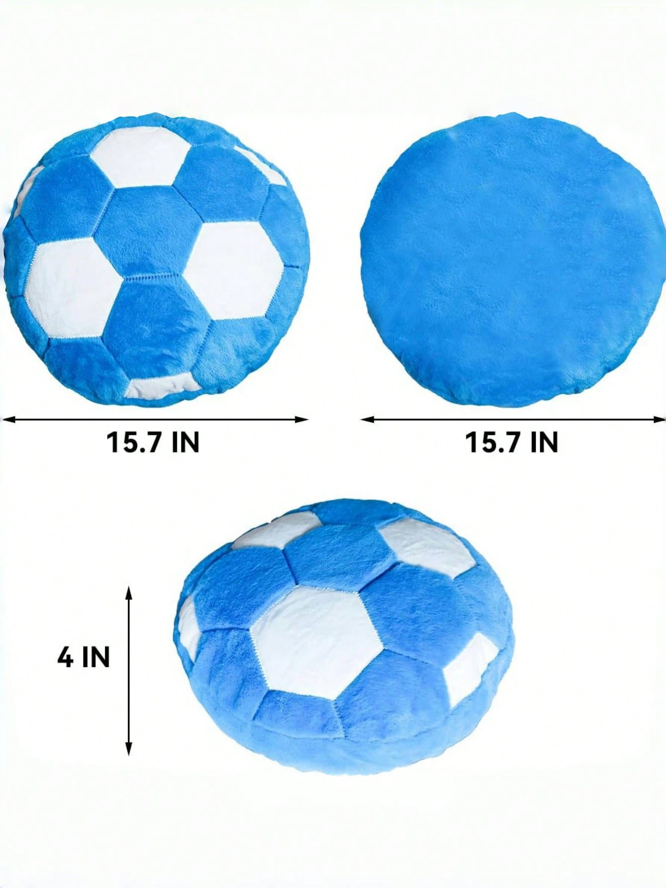 Soccer Ball Pillow Soft Fluffy Plush Football Cushion For Boys And Girls Sports Throw Pillows For Room Decor Sofa Couch Bed Soccer Gift