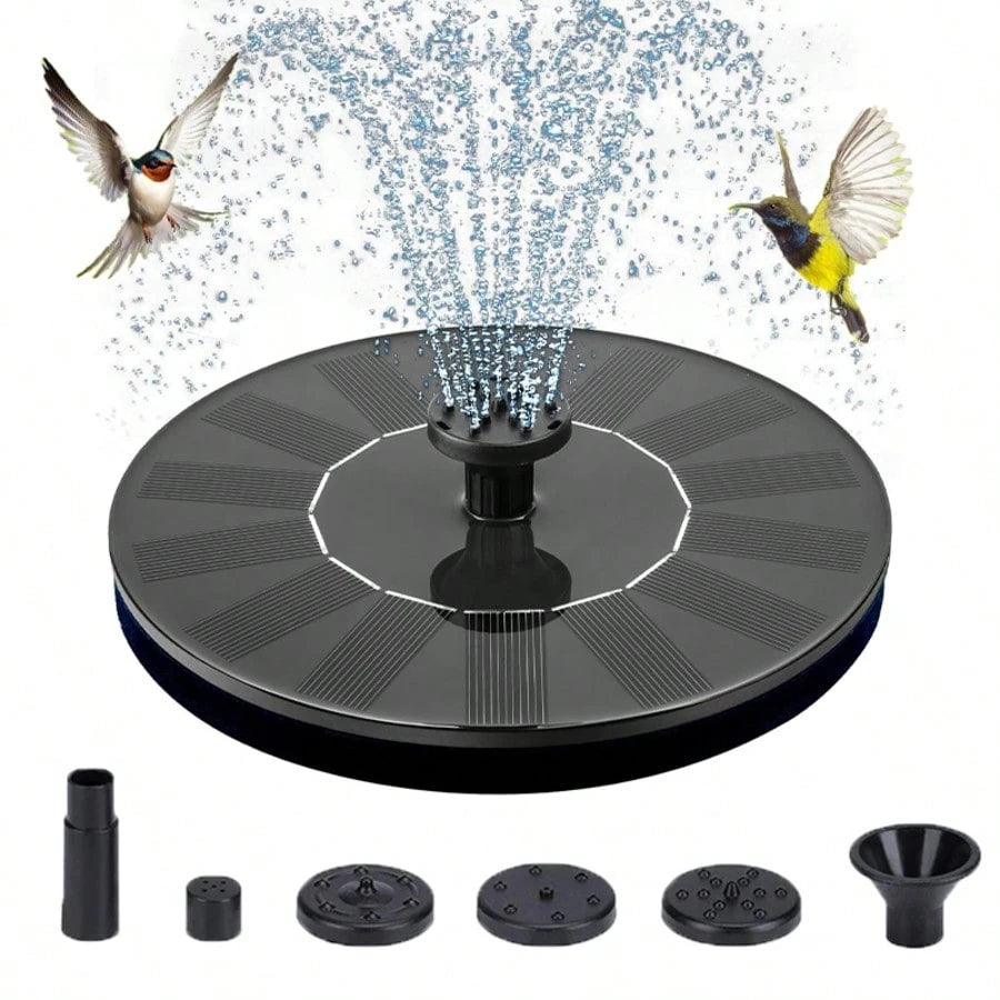 Solar Fountain Water Pump For Bird Bath, New Upgraded Mini Solar Powered Fountain Pump 1W/1.5W Free Standing Solar Panel Kit Water Fountain For Garden, Pond, Pool, And Outdoor