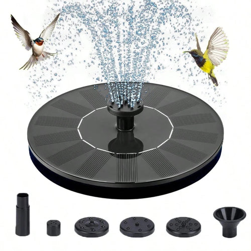 Solar Fountain Water Pump For Bird Bath, New Upgraded Mini Solar Powered Fountain Pump 1W/1.5W Free Standing Solar Panel Kit Water Fountain For Garden, Pond, Pool, And Outdoor