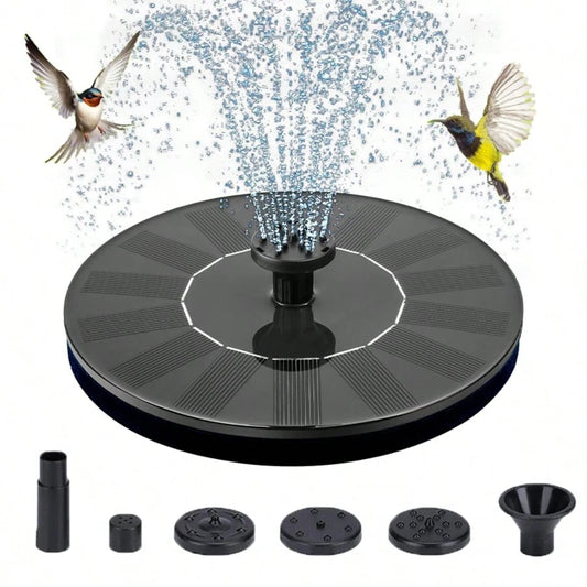 Solar Fountain Water Pump For Bird Bath, New Upgraded Mini Solar Powered Fountain Pump 1W/1.5W Free Standing Solar Panel Kit Water Fountain For Garden, Pond, Pool, And Outdoor