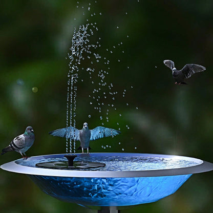 Solar Fountain Water Pump For Bird Bath, New Upgraded Mini Solar Powered Fountain Pump 1W/1.5W Free Standing Solar Panel Kit Water Fountain For Garden, Pond, Pool, And Outdoor