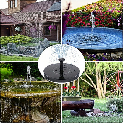 Solar Fountain Water Pump For Bird Bath, New Upgraded Mini Solar Powered Fountain Pump 1W/1.5W Free Standing Solar Panel Kit Water Fountain For Garden, Pond, Pool, And Outdoor
