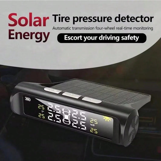 Solar Power TPMS Car Tire Pressure Alarm Monitor System Warning Systems Alarm Auto Pressure Tyre Security Temperature D1K8