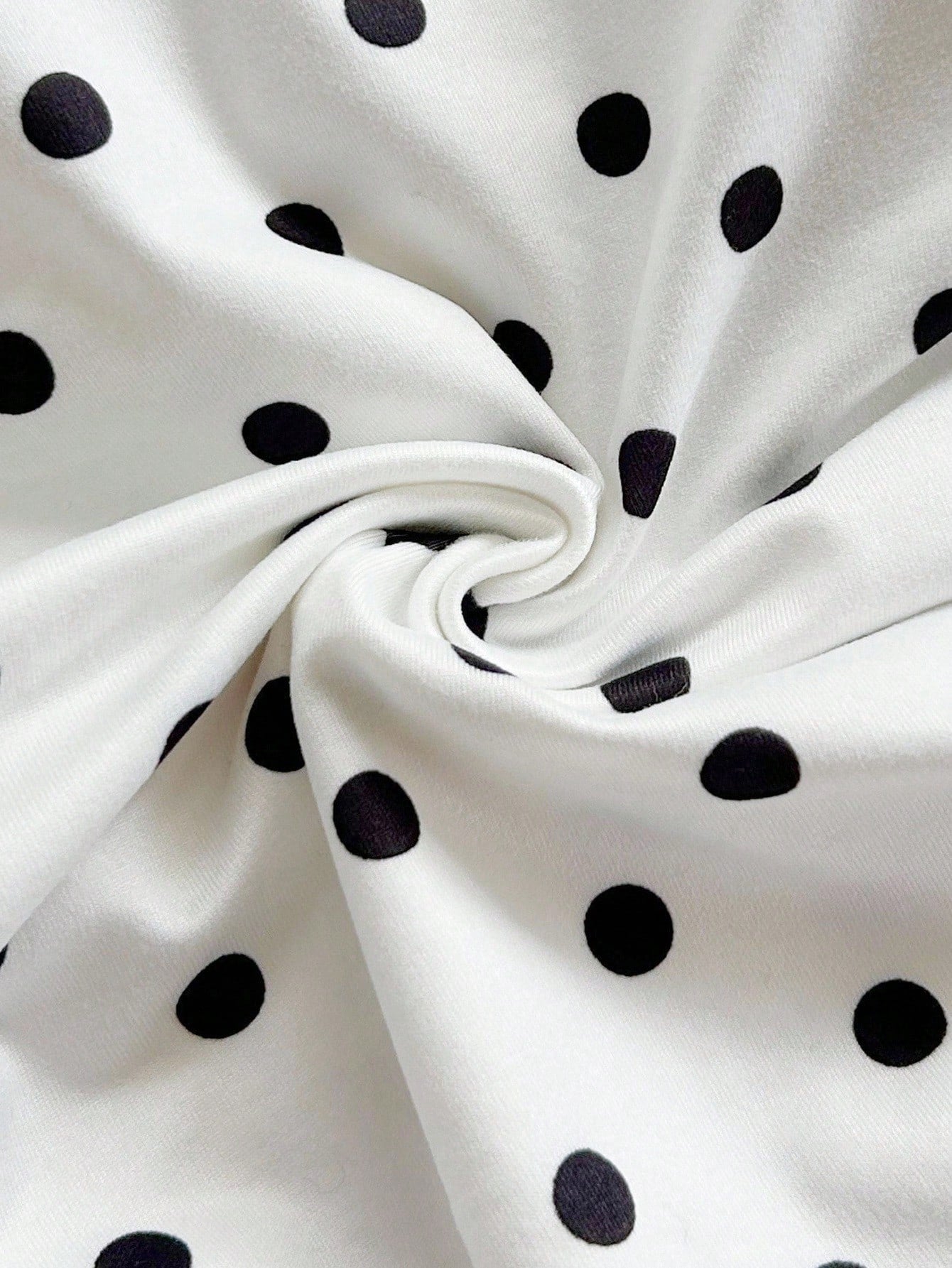 Soleia Polka Dot Top Women's Y2K Polka Dot Print Ruched Asymmetric Shoulder Top Asual Blouses For Ladies Winter Clothes No Chest Padding