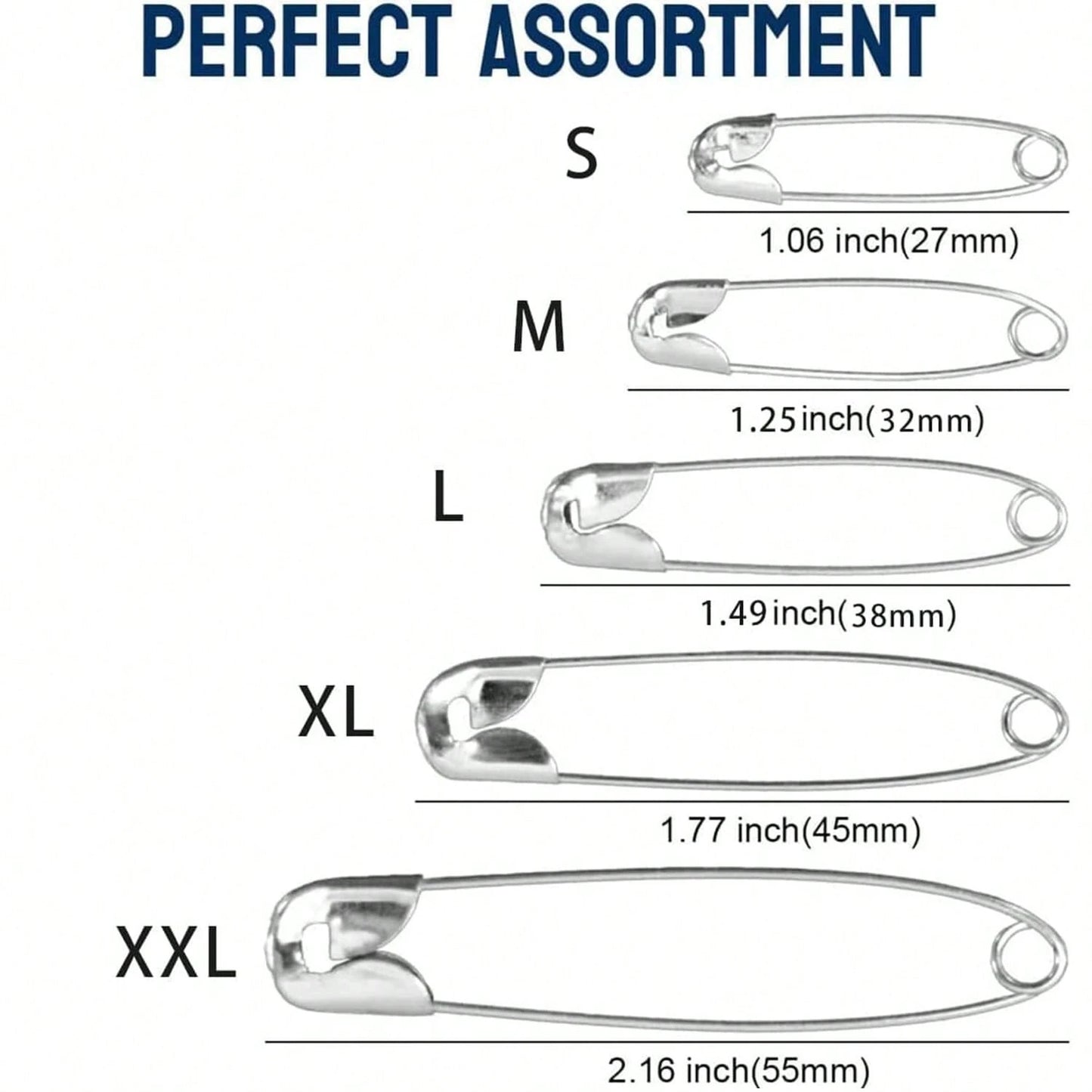 Stainless Steel Safety Pin Brooch DIY Jewelry Pin Suitable For Jewelry Making Supplies Accessories