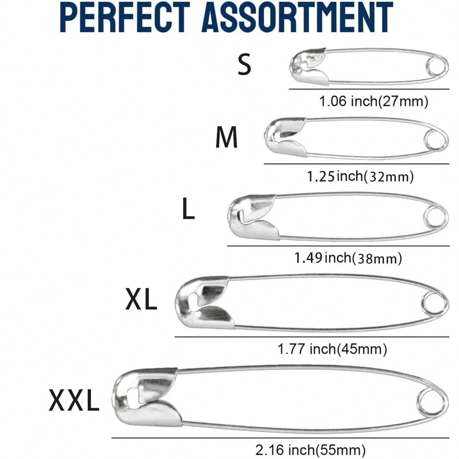 Stainless Steel Safety Pin Brooch DIY Jewelry Pin Suitable For Jewelry Making Supplies Accessories