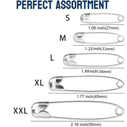 Stainless Steel Safety Pin Brooch DIY Jewelry Pin Suitable For Jewelry Making Supplies Accessories