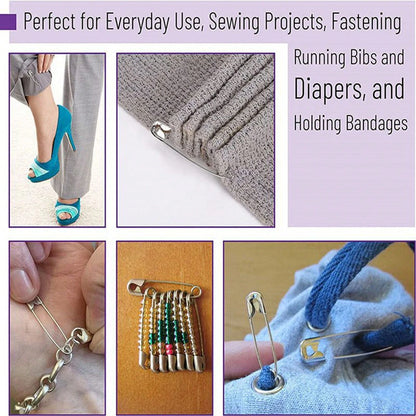 Stainless Steel Safety Pin Brooch DIY Jewelry Pin Suitable For Jewelry Making Supplies Accessories