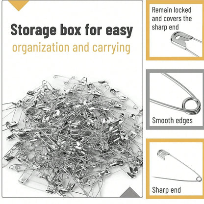 Stainless Steel Safety Pin Brooch DIY Jewelry Pin Suitable For Jewelry Making Supplies Accessories
