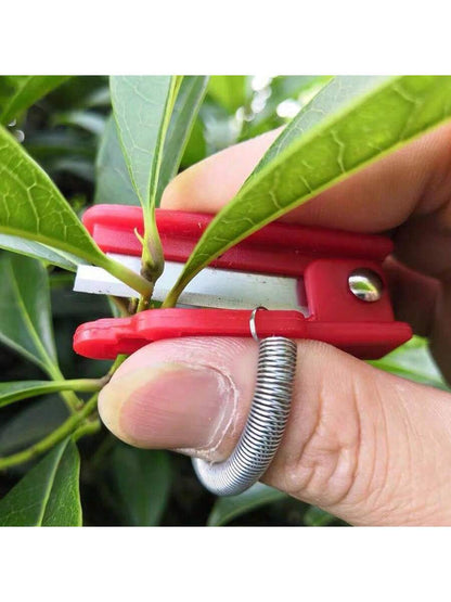 Stainless Steel Thumb Knife For Garden, Finger Ring Knife For Picking, Vegetable Harvesting Tool, Random Color