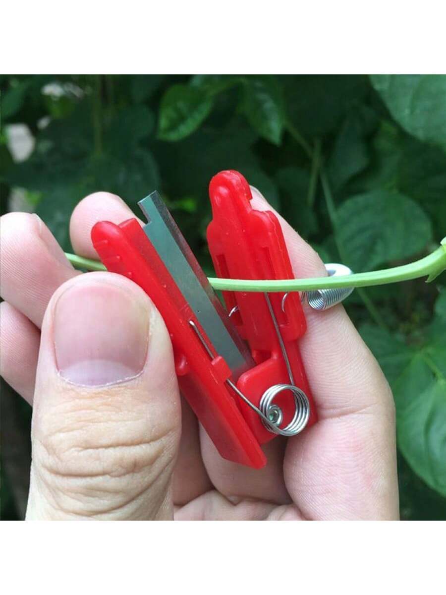 Stainless Steel Thumb Knife For Garden, Finger Ring Knife For Picking, Vegetable Harvesting Tool, Random Color