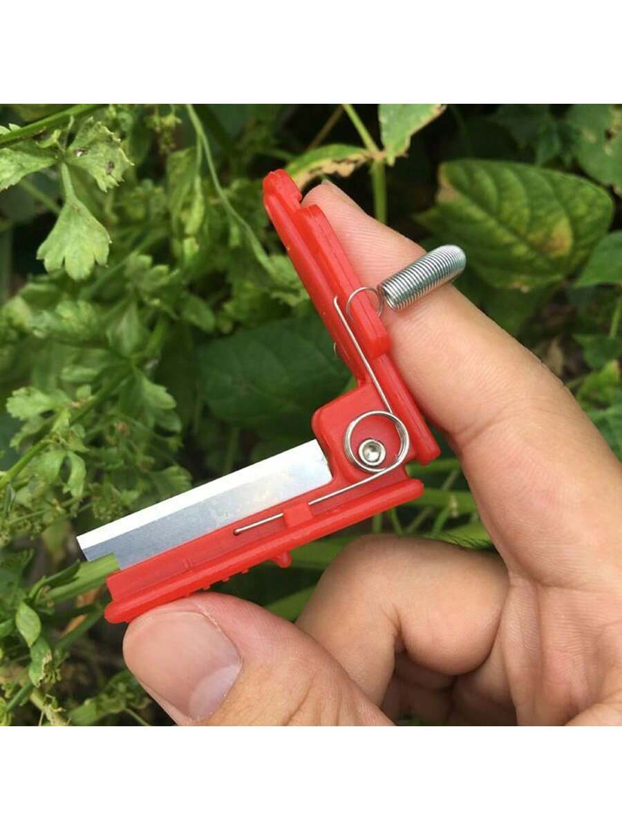 Stainless Steel Thumb Knife For Garden, Finger Ring Knife For Picking, Vegetable Harvesting Tool, Random Color