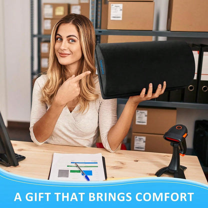 StepLively Foot Rest For Under Desk At Work, Comfortable Foot Stool With 2 Adjustable Heights, Footrest With Washable Cover, For Back &Amp; Hip Pain Relief, Suitable For Office, Home And Car (Black)