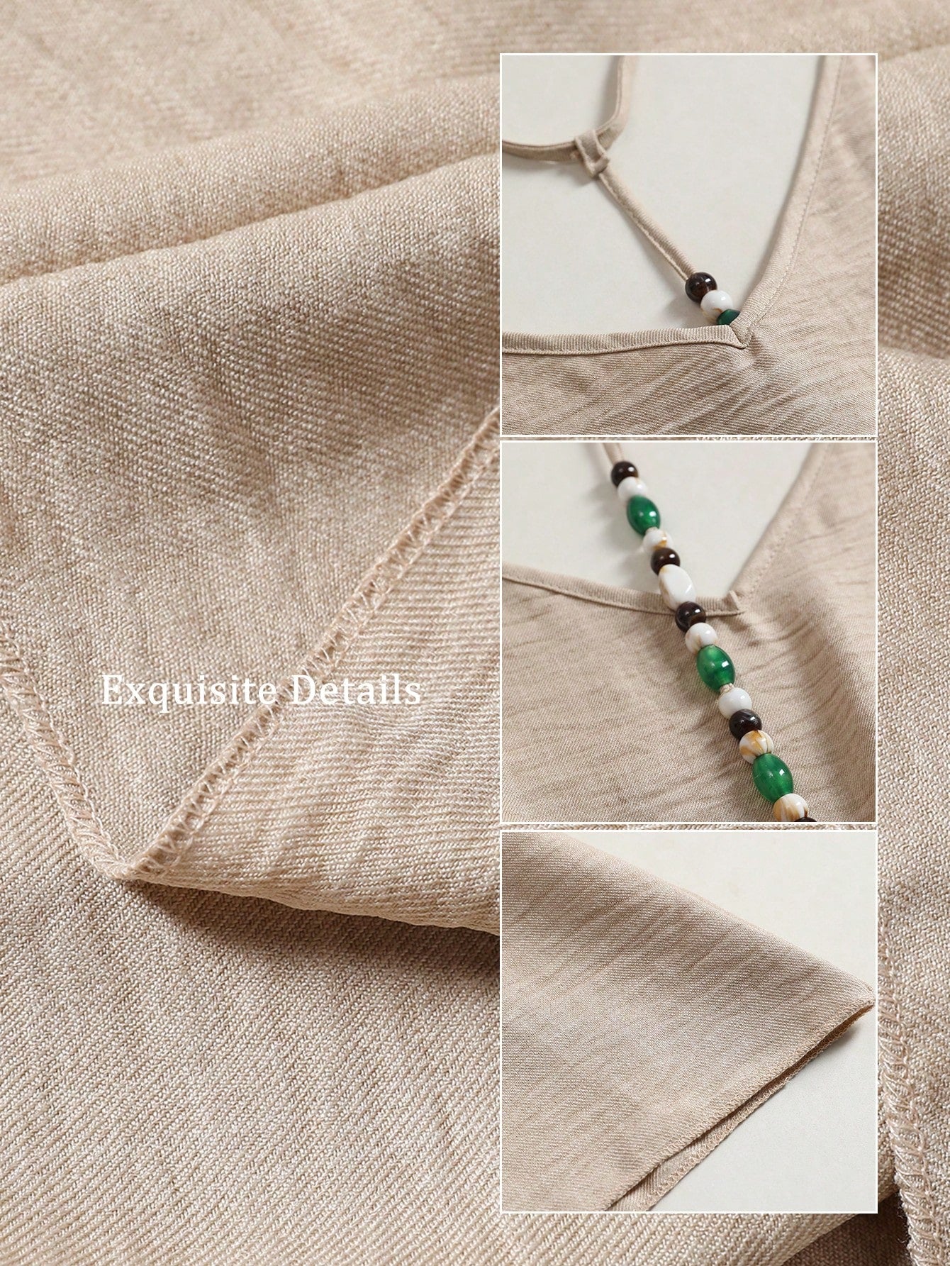 Summer Khaki Sequin Backless Spaghetti Strap Maxi Dress, Elegant Party Beach Vacation Casual Wear