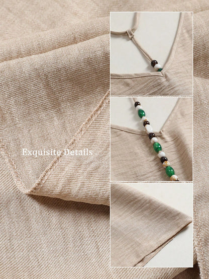 Summer Khaki Sequin Backless Spaghetti Strap Maxi Dress, Elegant Party Beach Vacation Casual Wear