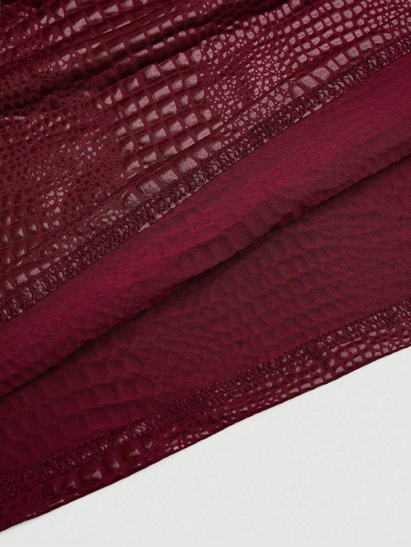 Sweetra New Fashion Burgundy Crocodile Embossed Elastic Street Style Party Nightclub Commute Daily Slim Fit Tank Top, Women, Spring/Summer