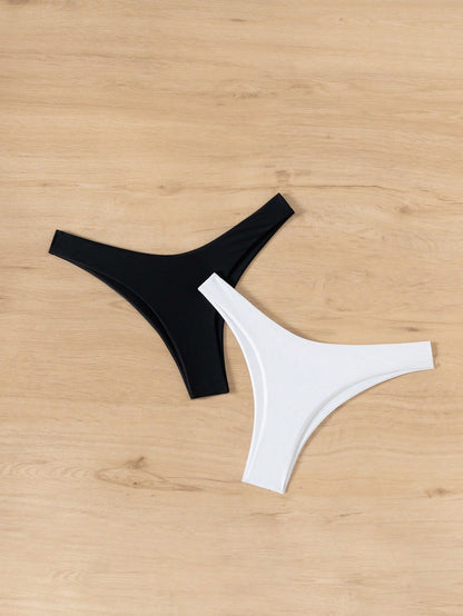 Swim Basics High Cut Swimming Panty 2 Packs,Summer Beach