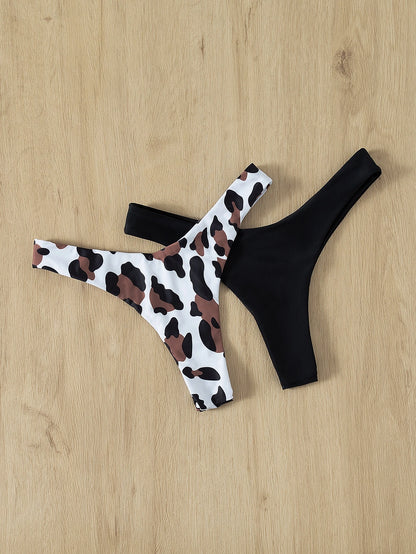 Swim Basics High Cut Swimming Panty 2 Packs,Summer Beach