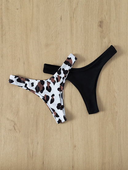 Swim Basics High Cut Swimming Panty 2 Packs,Summer Beach