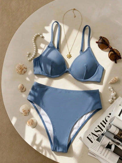 Swim Lushoire Plus Size Women 2 Pieces Swimwear