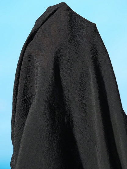 Swim Lushoire Plus Size Women Black Elastic Beach Dress/Cover-Up For Summer Beach Vacation