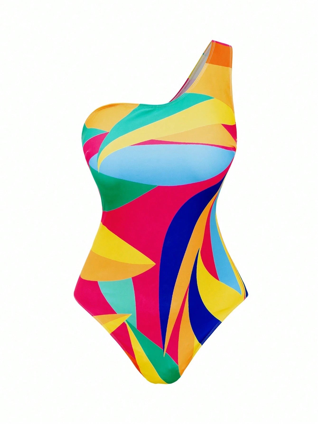 Swim Oasis Plus Size Women 2pcs Floral Print Thick Strap Monokini Swimsuit With Mesh Maxi Skirt, Vacation Swimwear
