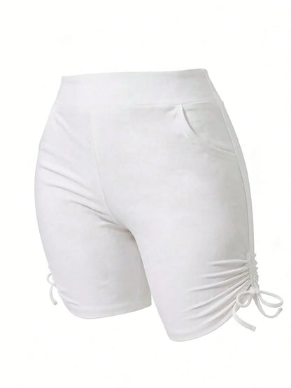 Swim SPRTY Summer Beach Plus Tie Side Bikini Shorts