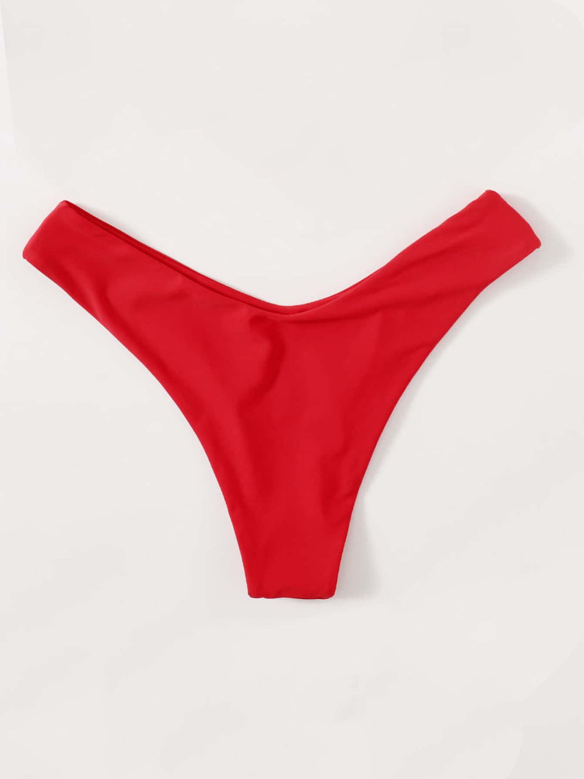 Swim Summer Beach Plain Cheeky Bikini Bottom