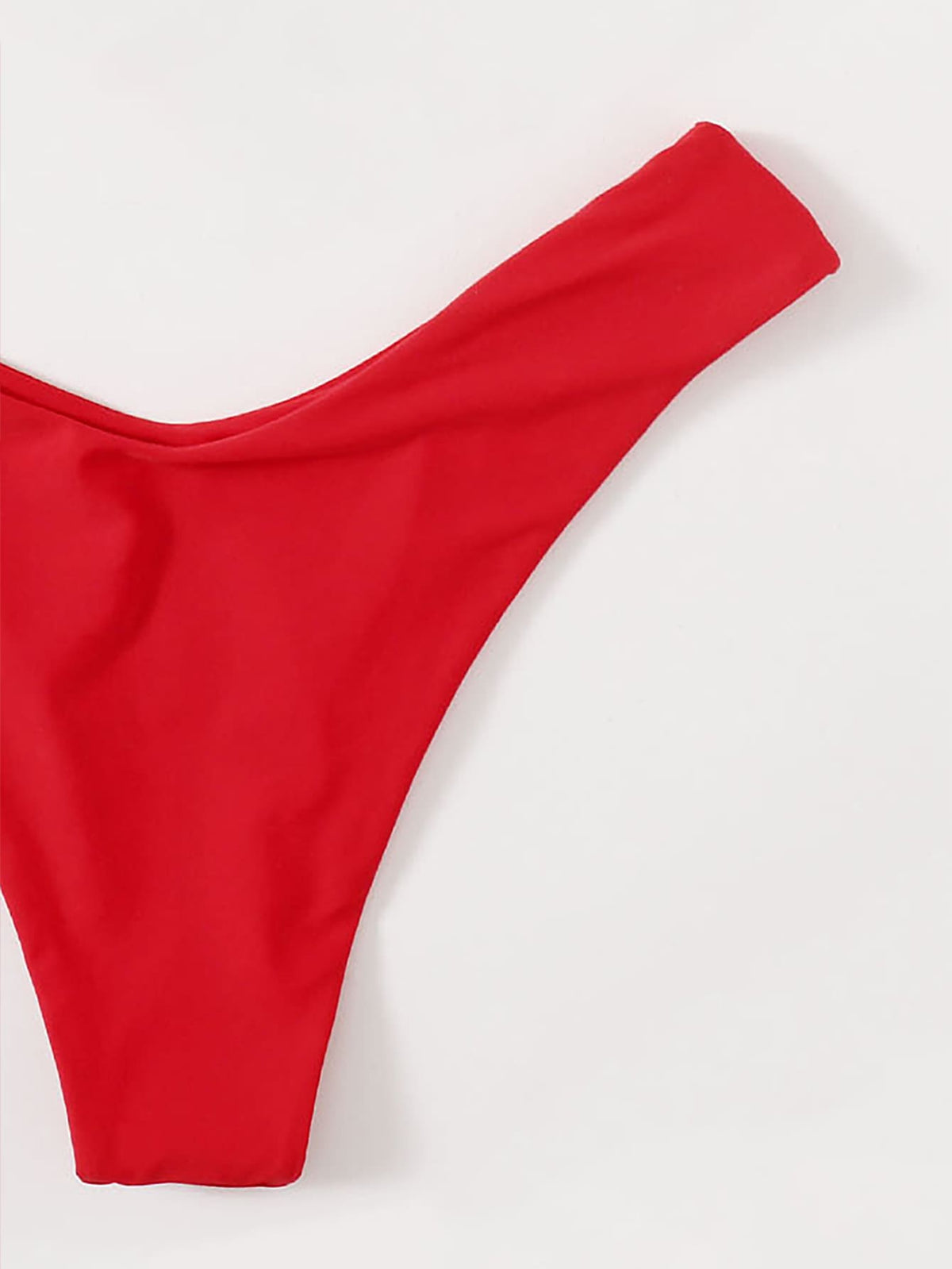 Swim Summer Beach Plain Cheeky Bikini Bottom