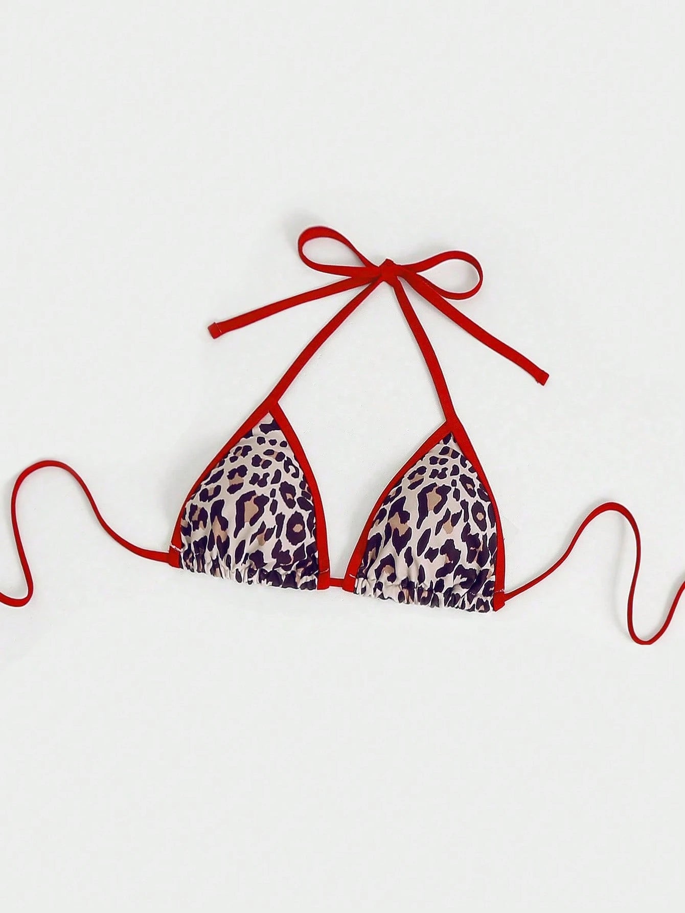 Swim SXY Women's Casual Vacation Leopard Print Bikini Top