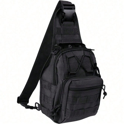 Tactical Backpack, Messenger Bag For Men And Women, Wear-Resistant|Waterproof|Molle|Large Capacity|Sling Shoulder Backpack, Suitable For Outdoor Hiking, Fishing Camping, Daily Carry Chest Bag, Birthda