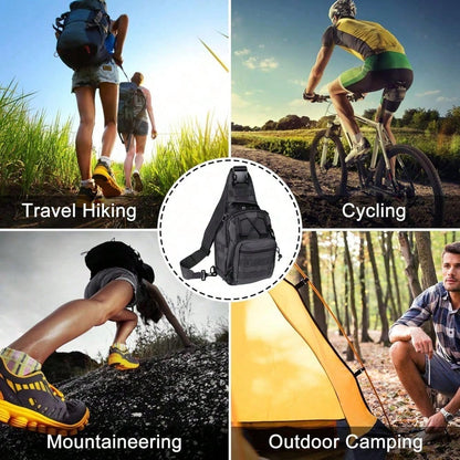 Tactical Backpack, Messenger Bag For Men And Women, Wear-Resistant|Waterproof|Molle|Large Capacity|Sling Shoulder Backpack, Suitable For Outdoor Hiking, Fishing Camping, Daily Carry Chest Bag, Birthda