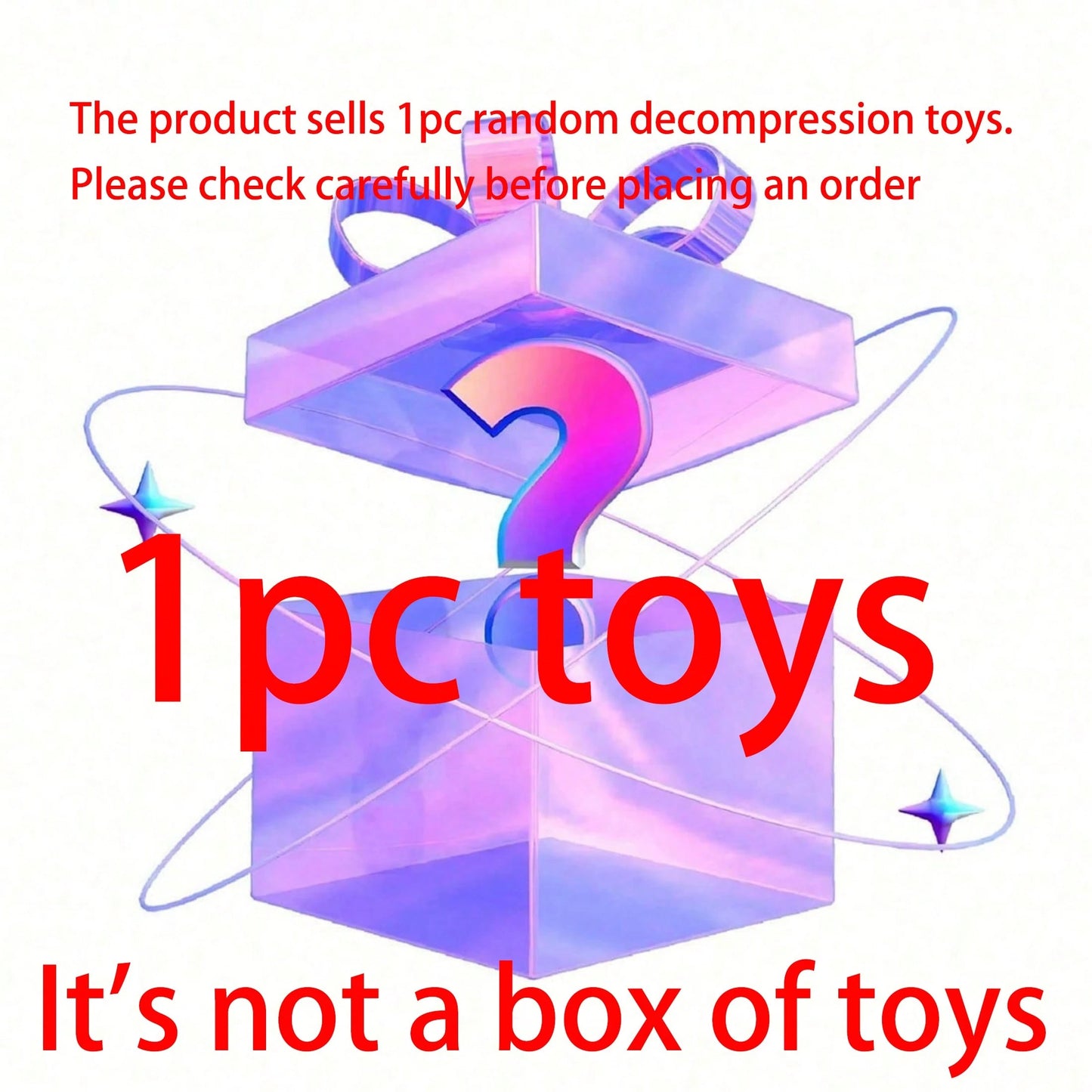 Takara Tomy 1pc Mixed Style Stress Relief Squeeze Toy Mystery Blind Box, Includes Transparent Jelly Bear, Glitter Jellyfish, Fluid Water Drop Ball, Pearlescent Small Bowl, Realistic Pizza Cake, Funny