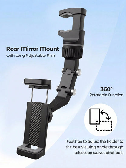 Teckwe 360° Adjustable Guitar Phone Holder, Multi-Function Clip-On Phone Mount For Music Stand, Mic Stand, Guitar Headstock, Live Streaming, Video Recording, For Musicians & Performers